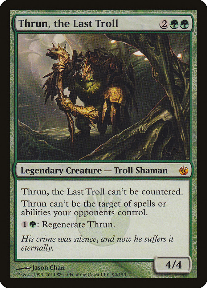 Thrun, the Last Troll MBS-92 Mirrodin Besieged Magic card