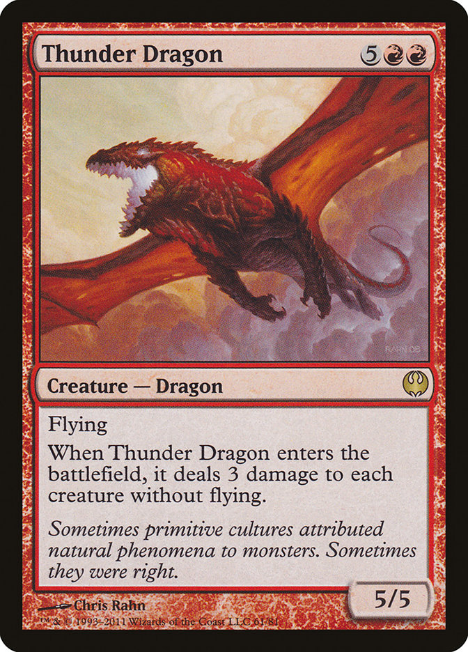 Thunder Dragon DDG-61 Duel Decks: Knights vs. Dragons Magic card