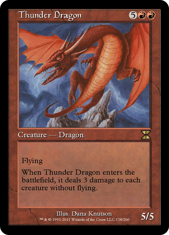Thunder Dragon ME4-138 Masters Edition IV Magic card