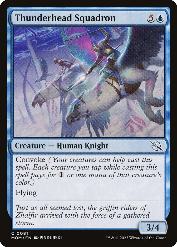 Thunderhead Squadron MOM-81 March of the Machine Magic card
