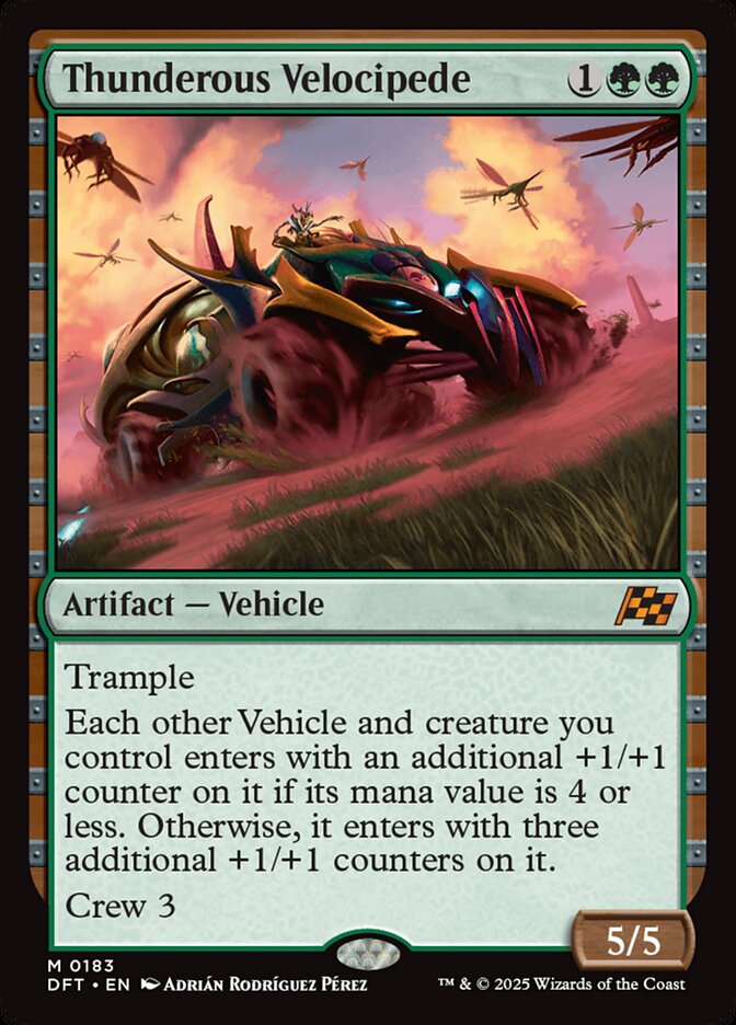 Thunderous Velocipede DFT-183 Aetherdrift Magic card