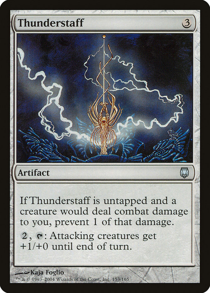 Thunderstaff DST-153 Darksteel Magic card