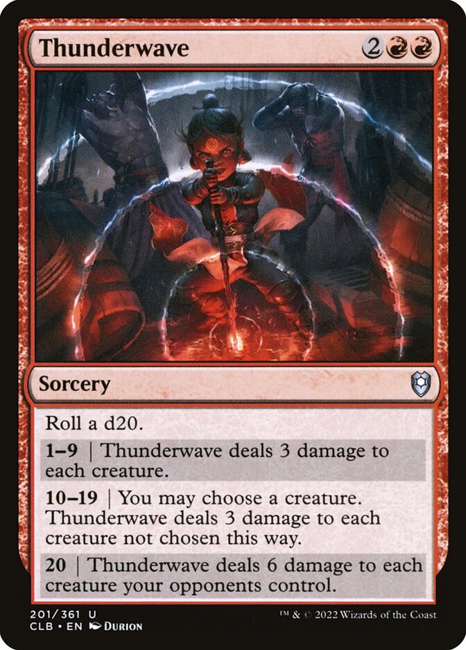 Thunderwave CLB-201 Commander Legends: Battle for Baldur's Gate Magic card