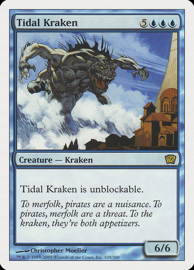 Tidal Kraken 9ED-105 Ninth Edition Magic card