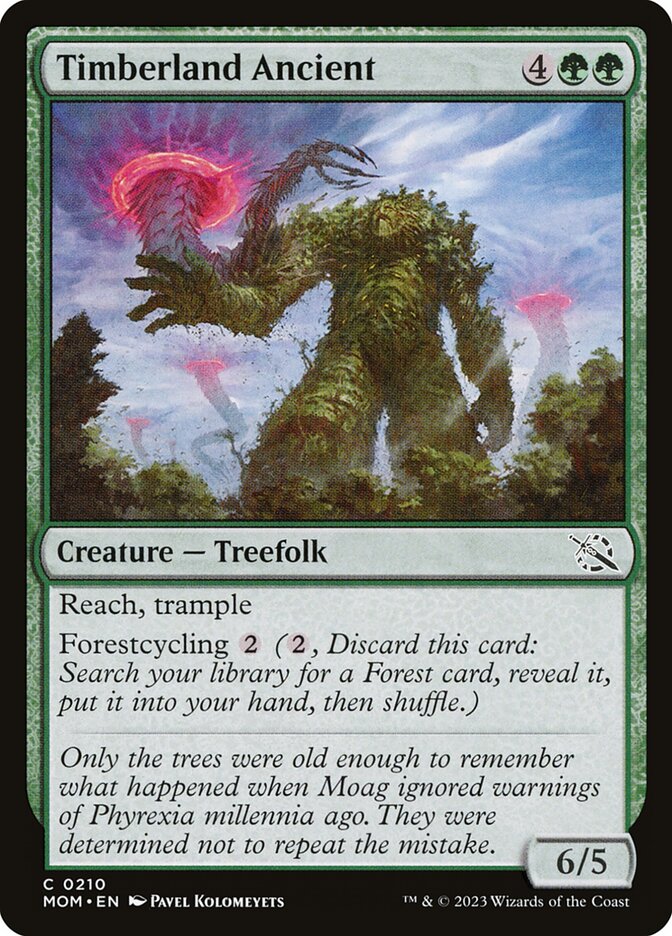 Timberland Ancient MOM-210 March of the Machine Magic card
