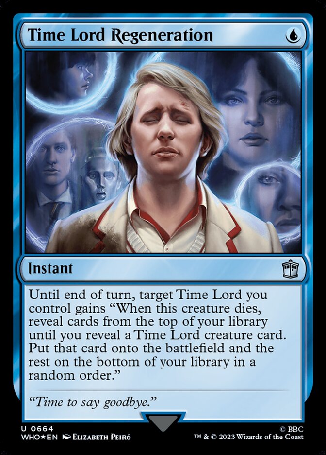 Time Lord Regeneration WHO-664 Doctor Who Magic card
