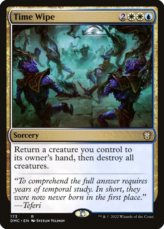Time Wipe DMC-173 Dominaria United Commander Magic card