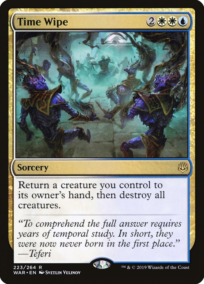 Time Wipe WAR-223 War of the Spark Magic card