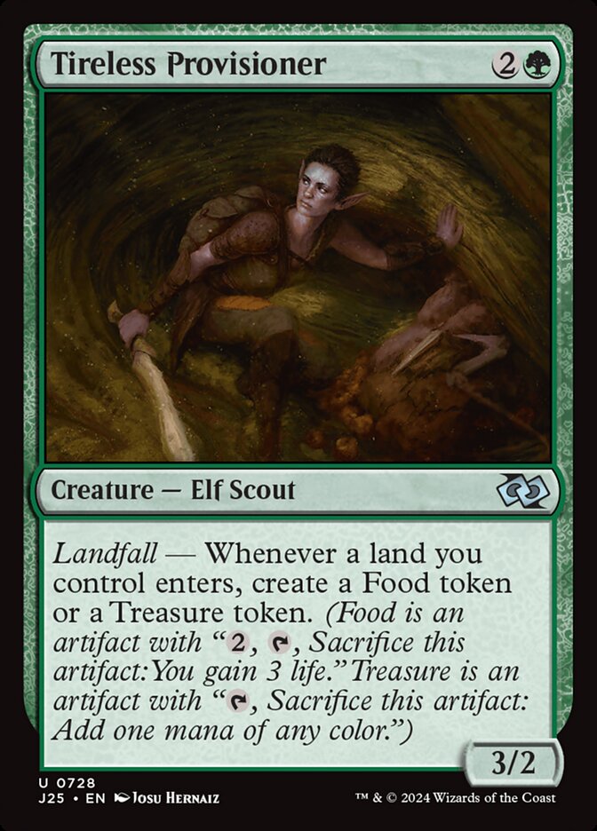 Tireless Provisioner J25-728 Foundations Jumpstart Magic card