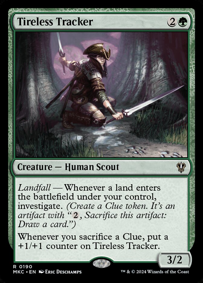 Tireless Tracker MKC-190 Murders at Karlov Manor Commander Magic card