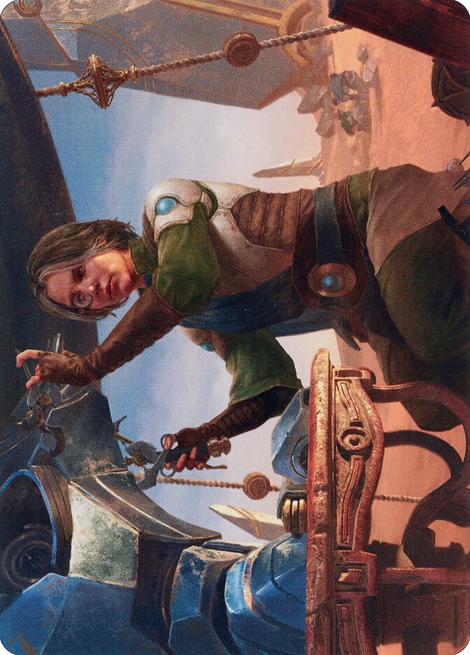 Tocasia, Dig Site Mentor // Tocasia, Dig Site Mentor ABRO-40 The Brothers' War Art Series Magic card