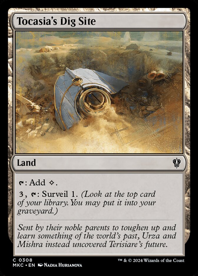 Tocasia's Dig Site MKC-308 Murders at Karlov Manor Commander Magic card