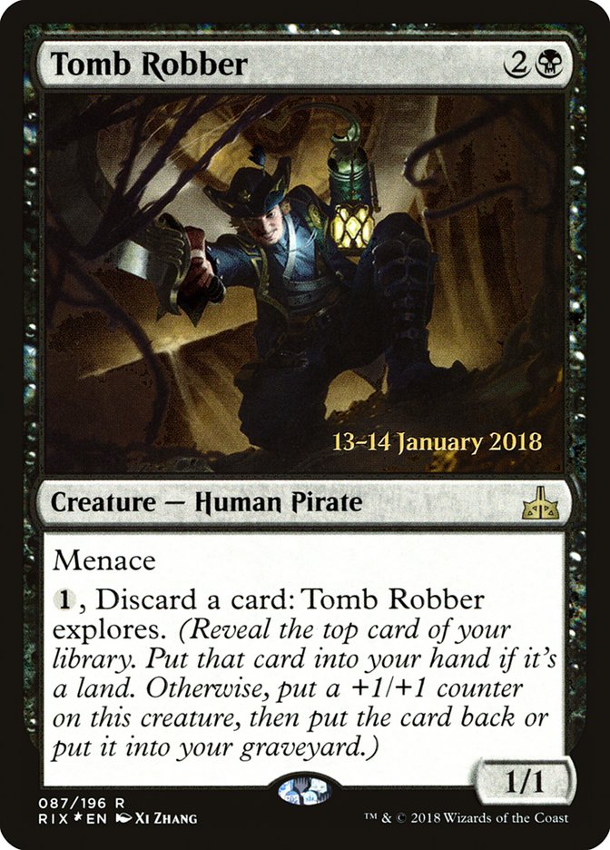 Tomb Robber PRIX-87S Rivals of Ixalan Promos Magic card