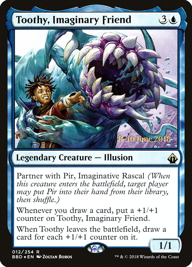 Toothy, Imaginary Friend PBBD-12S Battlebond Promos Magic card