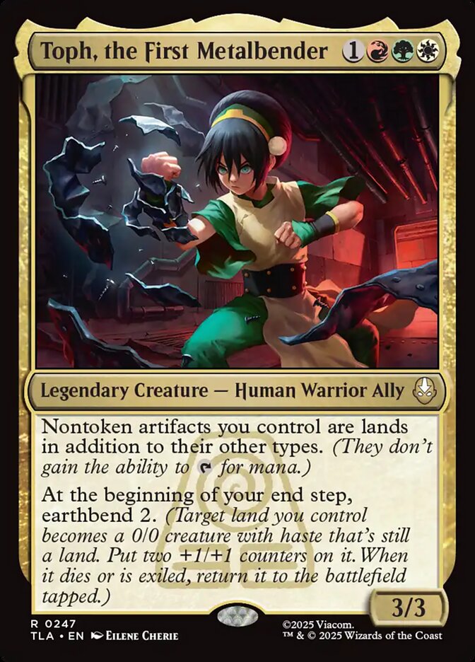 Toph, the First Metalbender TLA-247 Avatar: The Last Airbender Magic card