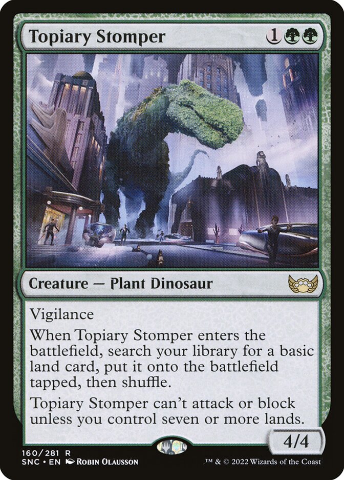 Topiary Stomper SNC-160 Streets of New Capenna Magic card
