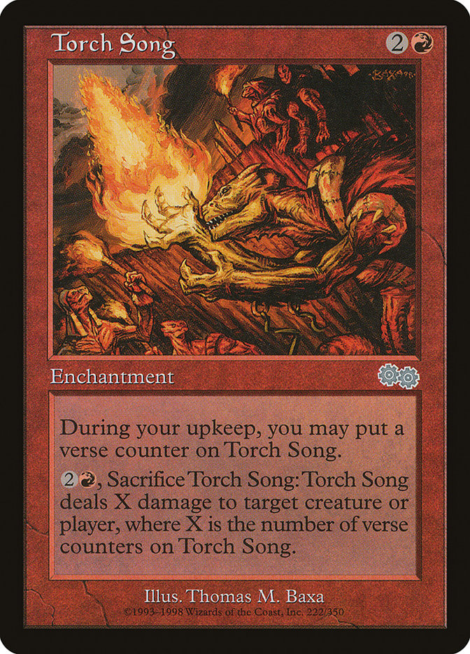 Torch Song USG-222 Urza's Saga Magic card