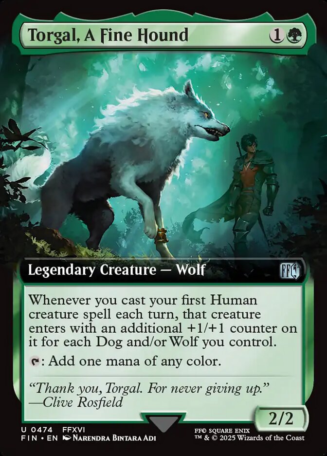 Torgal, A Fine Hound FIN-474 Final Fantasy Magic card