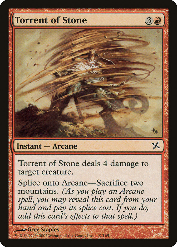 Torrent of Stone BOK-119 Betrayers of Kamigawa Magic card