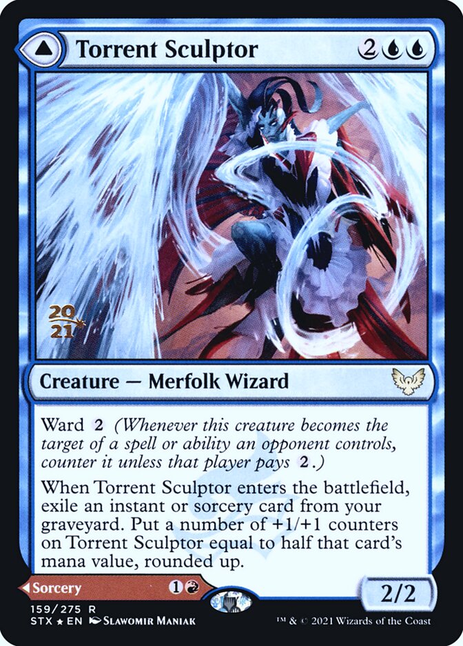 Torrent Sculptor // Flamethrower Sonata PSTX-159S Strixhaven: School of Mages Promos Magic card