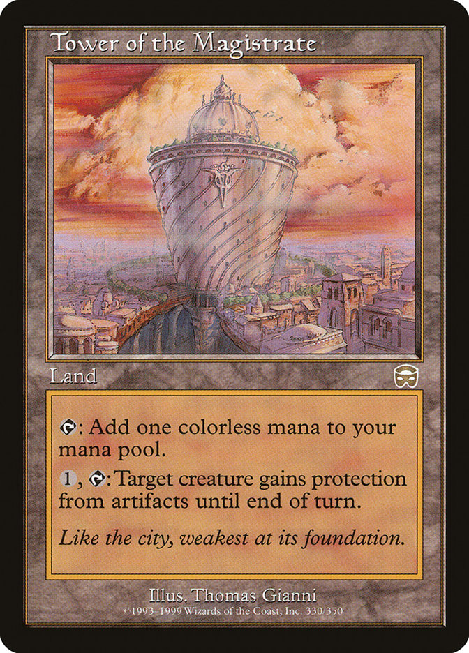 Tower of the Magistrate MMQ-330 Mercadian Masques Magic card