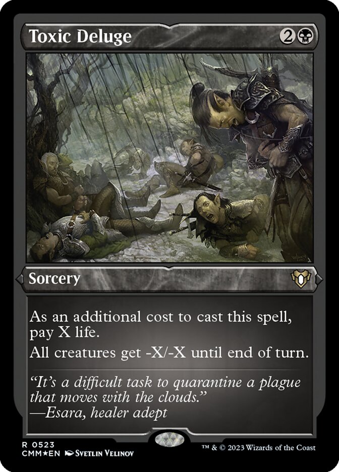 Toxic Deluge CMM-523 Commander Masters Magic card