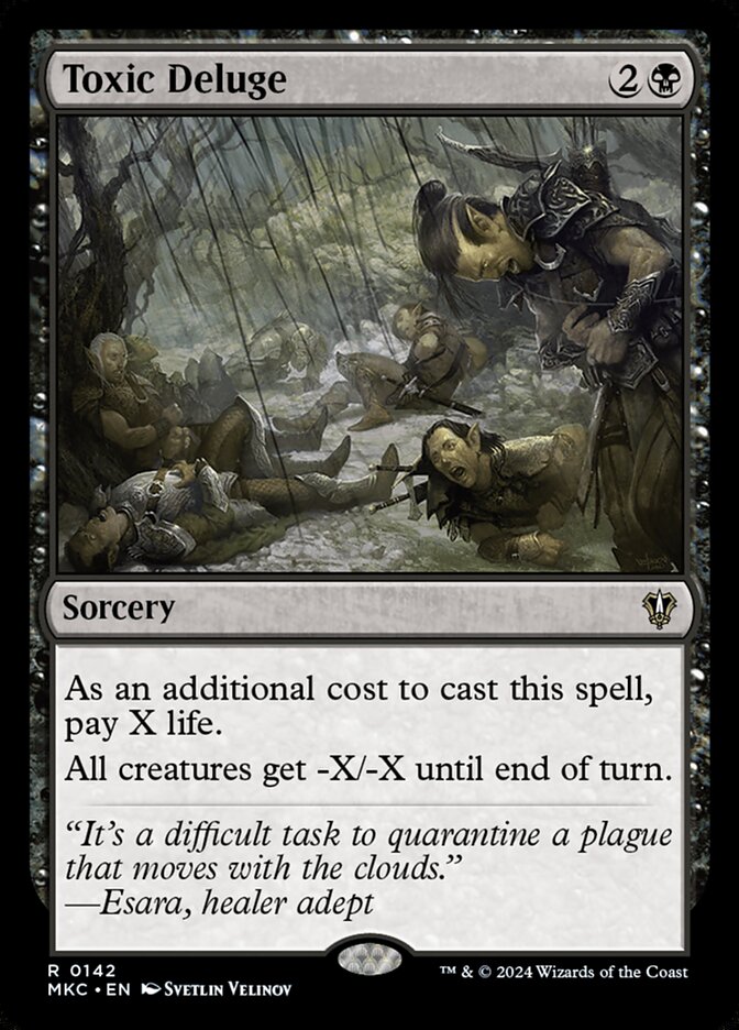 Toxic Deluge MKC-142 Murders at Karlov Manor Commander Magic card