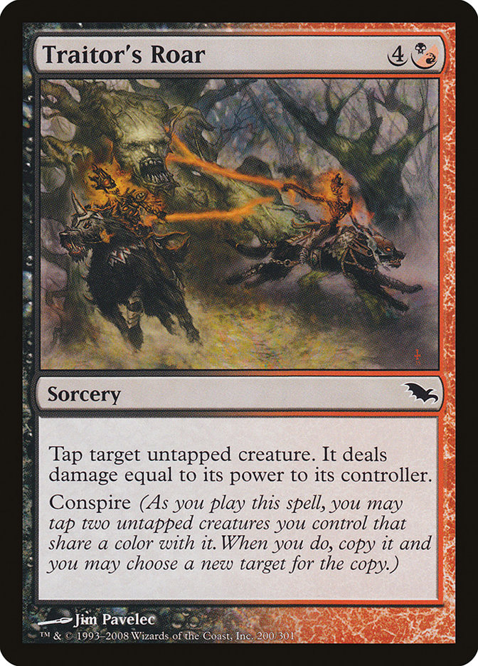 Traitor's Roar SHM-200 Shadowmoor Magic card