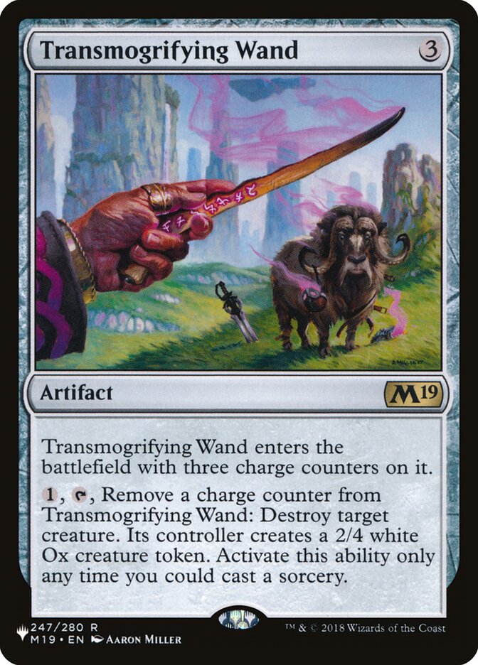 Transmogrifying Wand PLST-M19-247 The List Magic card