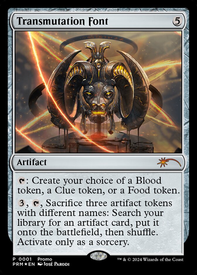 Transmutation Font PW24-11 Wizards Play Network 2024 Magic card