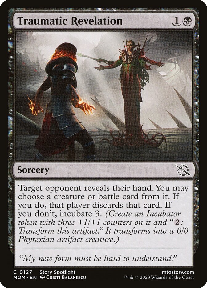 Traumatic Revelation MOM-127 March of the Machine Magic card