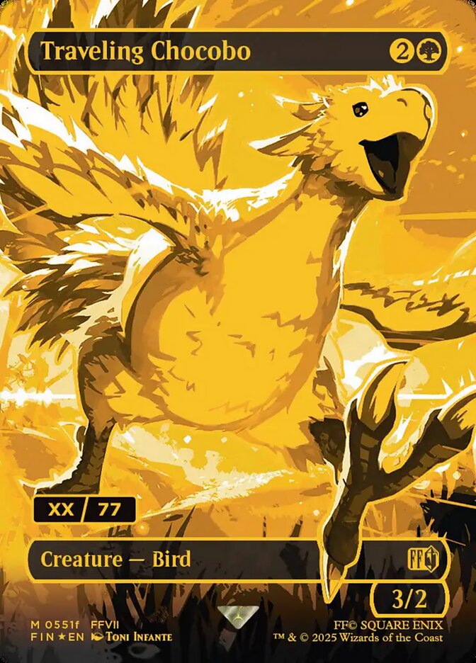 Traveling Chocobo FIN-551F Final Fantasy Magic card
