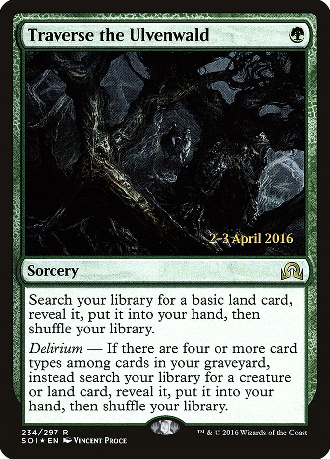 Traverse the Ulvenwald PSOI-234S Shadows over Innistrad Promos Magic card