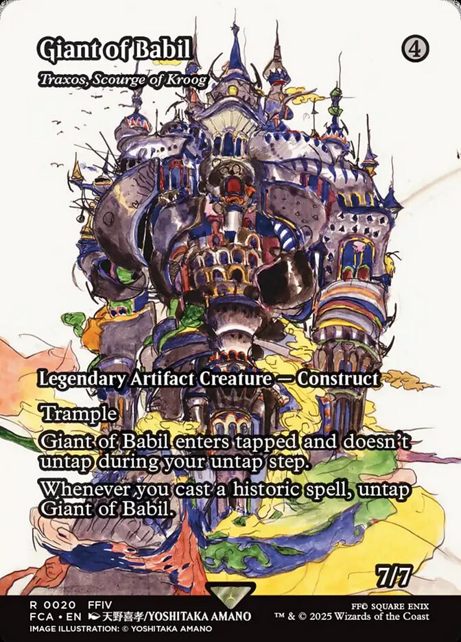 Traxos, Scourge of Kroog FCA-20 Final Fantasy: Through the Ages Magic card