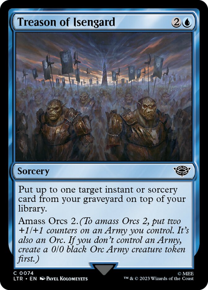 Treason of Isengard LTR-74 The Lord of the Rings: Tales of Middle-earth Magic card