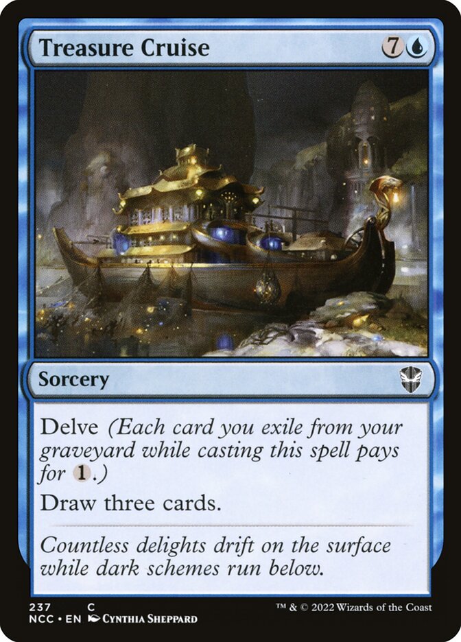 Treasure Cruise NCC-237 New Capenna Commander Magic card