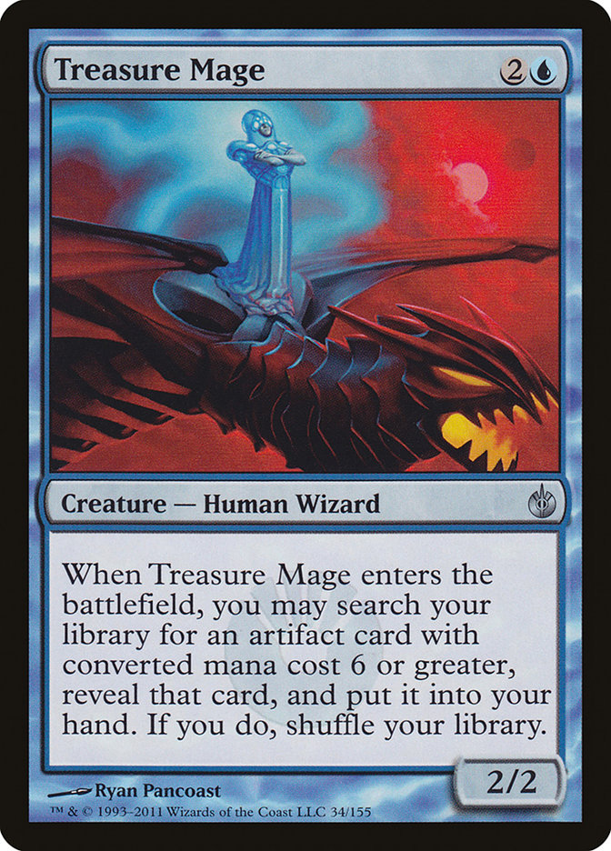 Treasure Mage MBS-34 Mirrodin Besieged Magic card