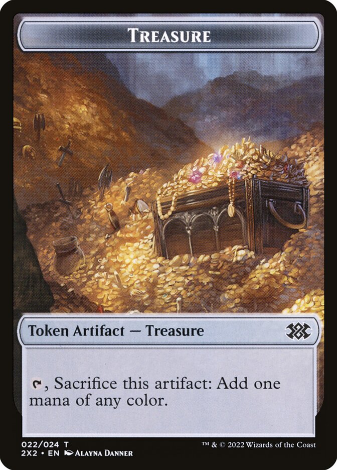 Treasure T2X2-22 Double Masters 2022 Tokens Magic card