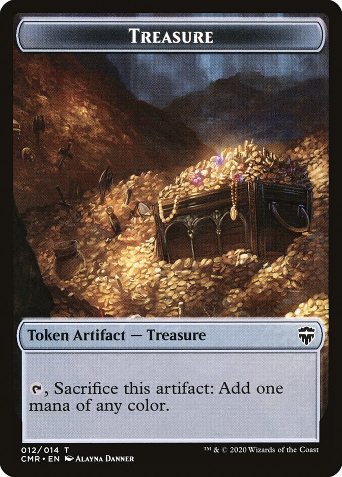 Treasure TCMR-12 Commander Legends Tokens Magic card