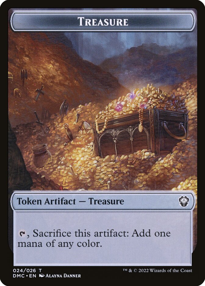 Treasure TDMU-24 Dominaria United Tokens Magic card