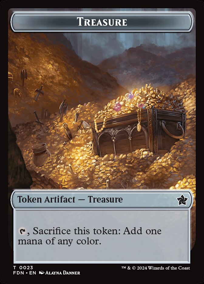 Treasure TFDN-23 Foundations Tokens Magic card