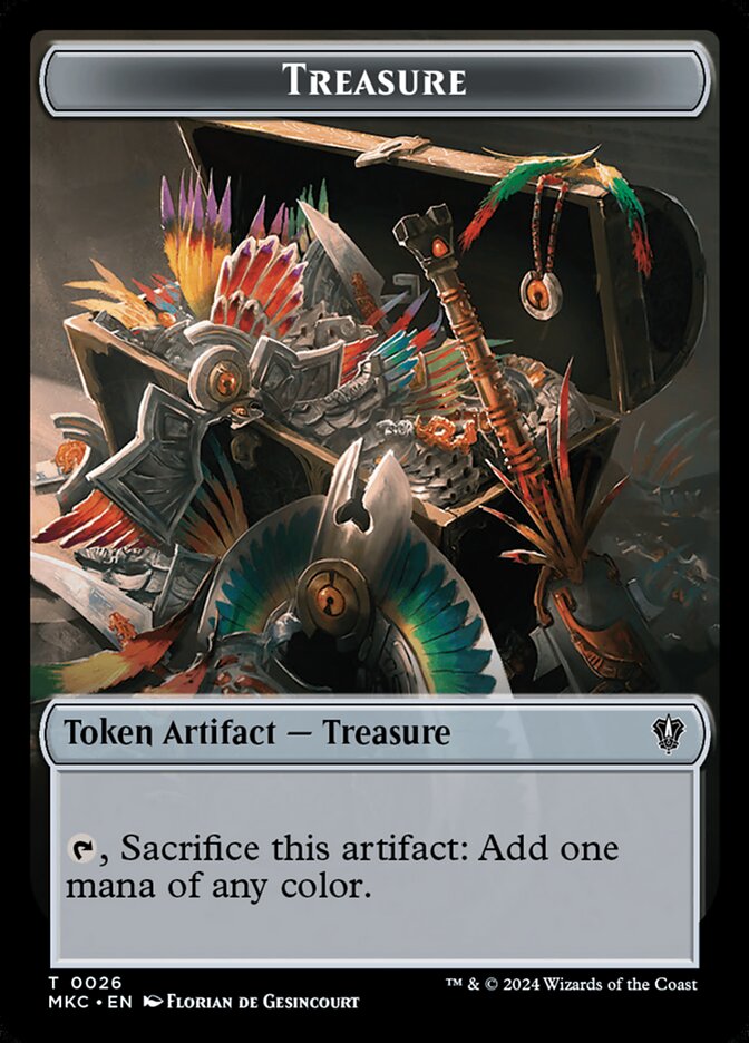 Treasure TMKC-26 Murders at Karlov Manor Commander Tokens Magic card