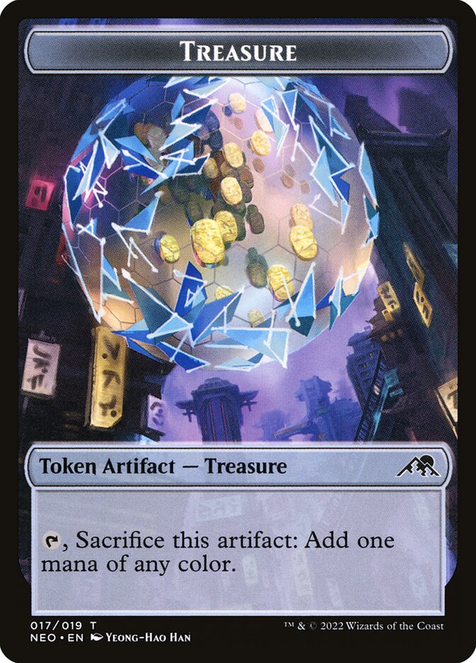 Treasure TNEO-17 Kamigawa: Neon Dynasty Tokens Magic card