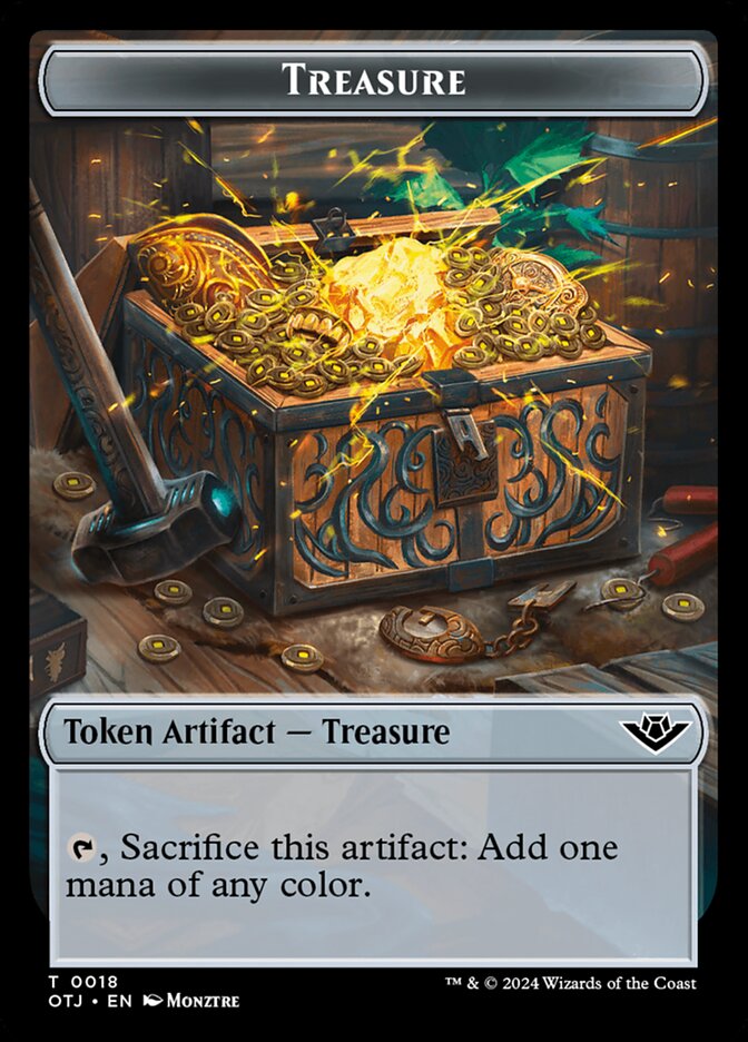 Treasure TOTJ-18 Outlaws of Thunder Junction Tokens Magic card