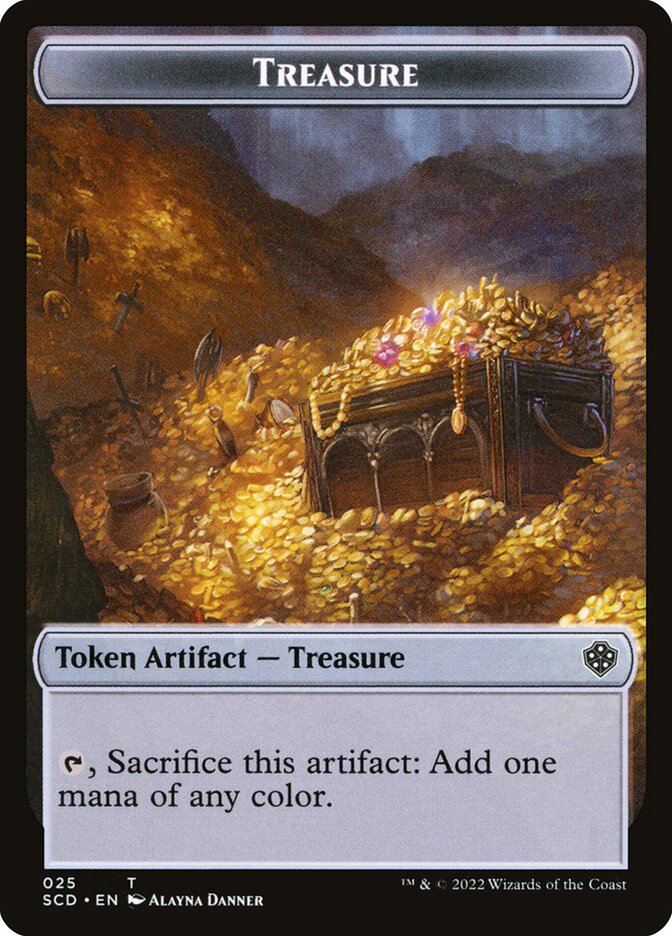 Treasure TSCD-25 Starter Commander Deck Tokens Magic card