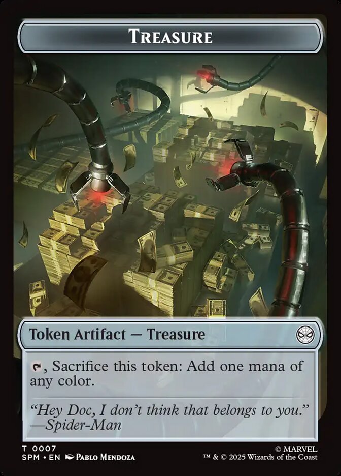 Treasure TSPM-7 Marvel's Spider-Man Tokens Magic card
