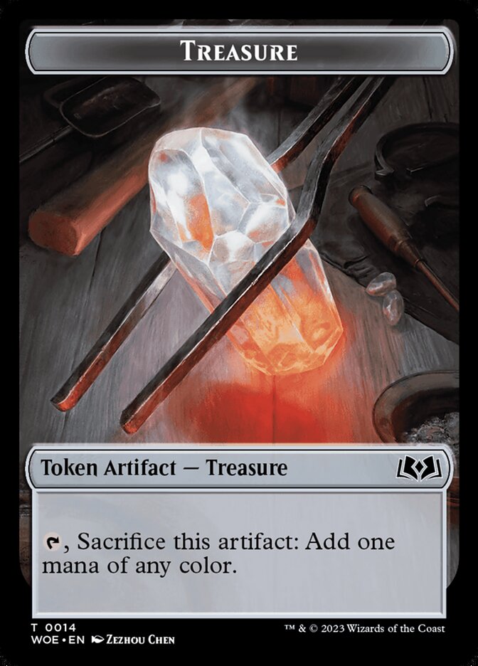 Treasure TWOE-14 Wilds of Eldraine Tokens Magic card