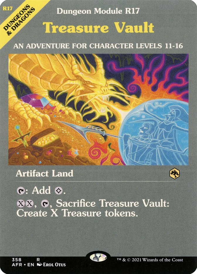 Treasure Vault AFR-358 Adventures in the Forgotten Realms Magic card