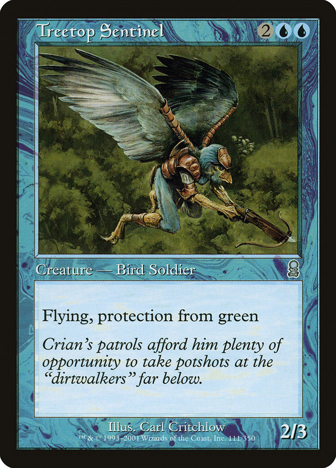 Treetop Sentinel ODY-111 Odyssey Magic card