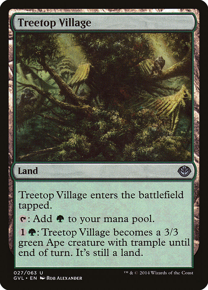 Treetop Village GVL-27 Duel Decks Anthology: Garruk vs. Liliana Magic card